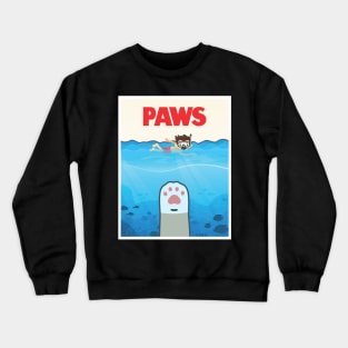 PAWS -JAWS Poster Parody Crewneck Sweatshirt
